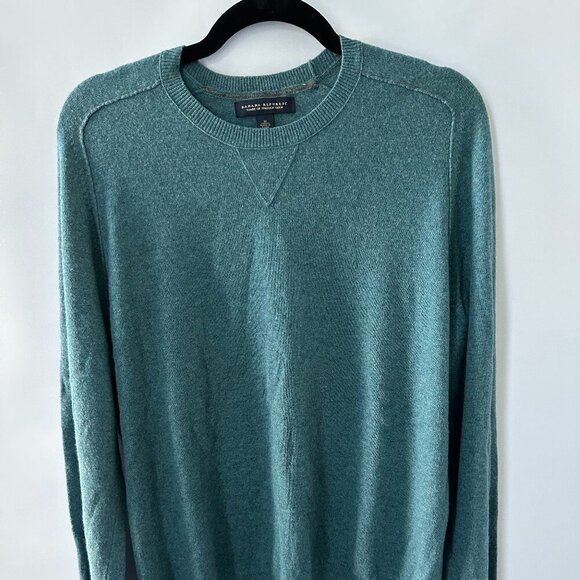 Green Banana Republic Medium Wool/Cashmere Blend Men's Sweater - Picture 3 of 9